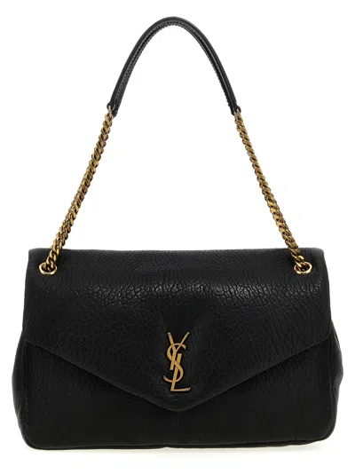 Saint Laurent Calypso Large Shoulder Bag In Black