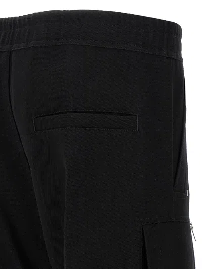 Rick Owens Wide-leg Trousers With High Waist And Utility Pockets In Black