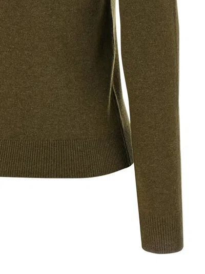Saint Laurent Cashmere Sweater Sweaters And Cardigans Green In Green