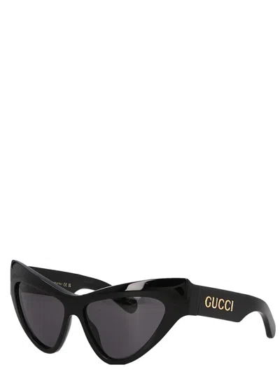 Gucci Cat Eye Sunglasses In Black