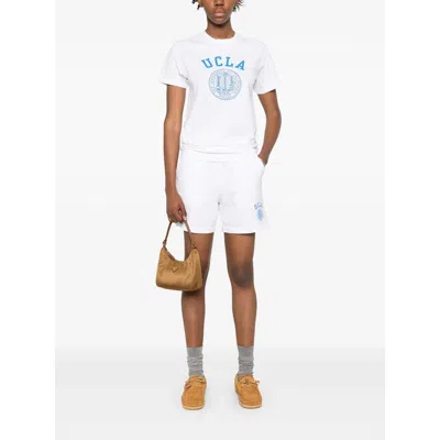 Sporty And Rich Cotton Shorts In White