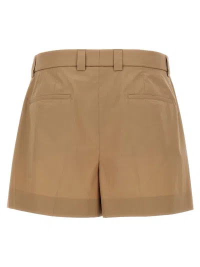 Gucci Tailored Cotton Shorts With Pockets And Pleats