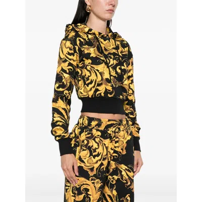 Versace Jeans Couture Cotton Sweatshirts In Multi