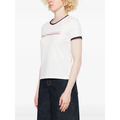 Self-portrait Cotton T Shirts In White