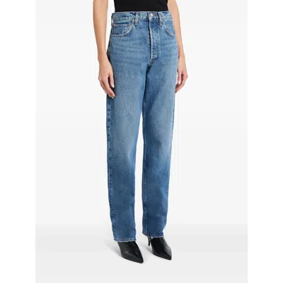 Agolde Denim Straight-leg Jeans In Blue
