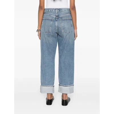 Agolde Denim Straight-leg Jeans In Blue
