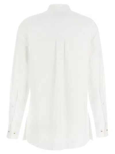 Gucci Double G Embroidery Shirt Shirt And Blouse White In White