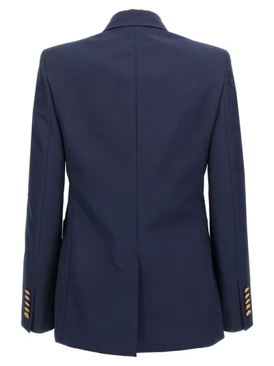Gucci Double-breasted Blazer Blazers Blue In Blue