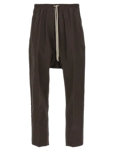 Rick Owens Drawstring Long Pants Brown In Brown