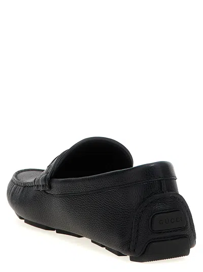 Gucci Men Driver Loafers In Black