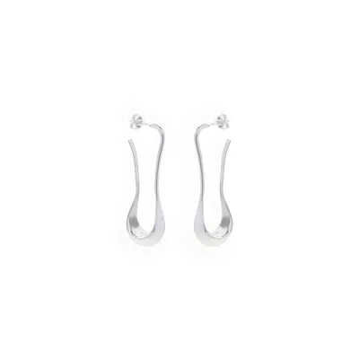 Lemaire Contemporary Curved Drop Earrings