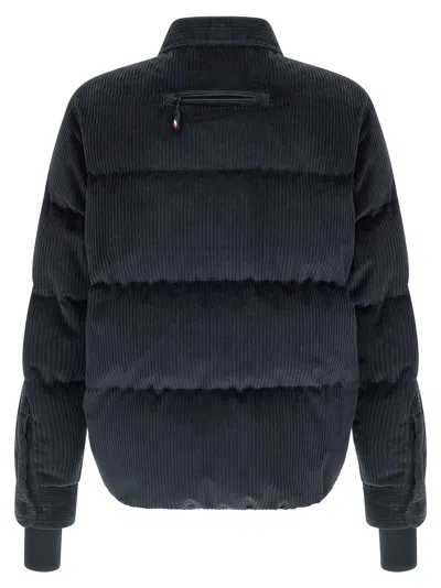 Moncler Elgon Corduroy Down Ski Jacket In Blue