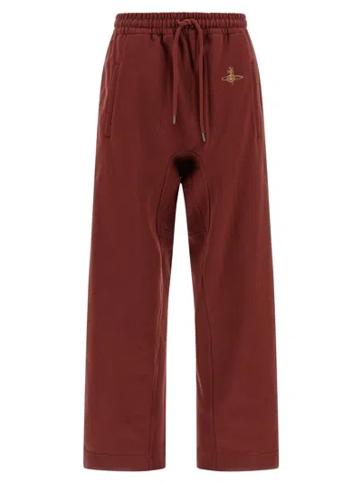 Vivienne Westwood Casual Joggers Featuring Elastic Waistband In Brown