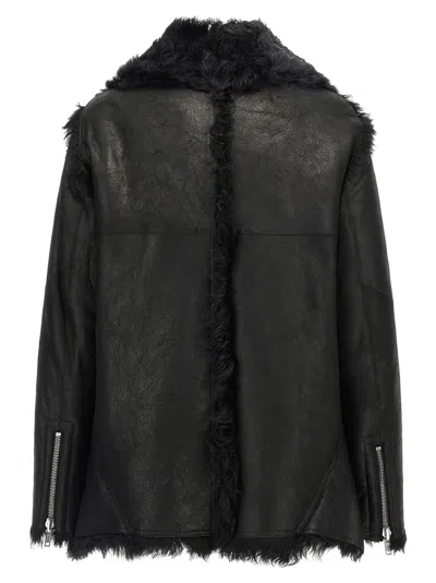 Rick Owens Exploder Zip-front Leather Jacket