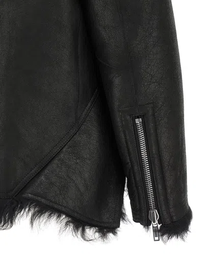 Rick Owens Exploder Zip-front Leather Jacket