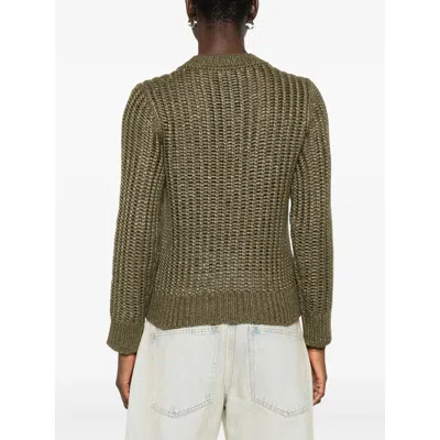 Peserico Open-knit Crew-neck Sweater In Gray