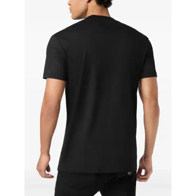 Philipp Plein Fabric T Shirts In Black