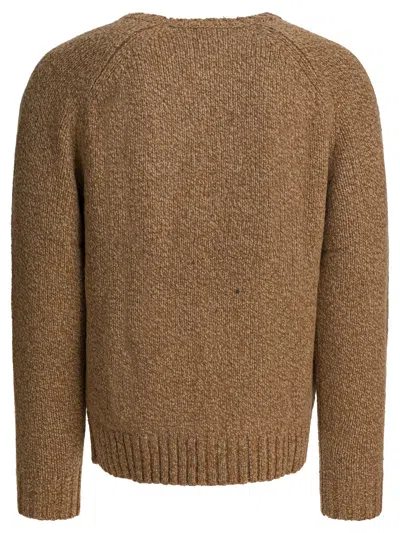 Polo Ralph Lauren Fairisle Shw-long Sleeve-cardigan Knitwear Beige In Brown
