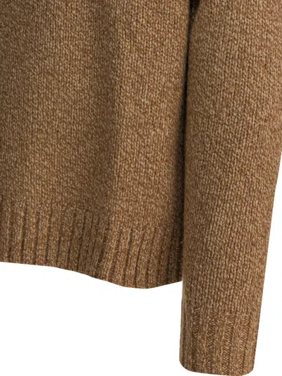 Polo Ralph Lauren Fairisle Shw-long Sleeve-cardigan Knitwear Beige In Brown