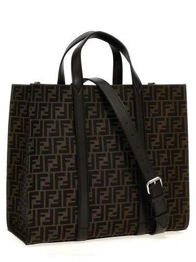 Fendi Ff Tote Bag Brown In Orange