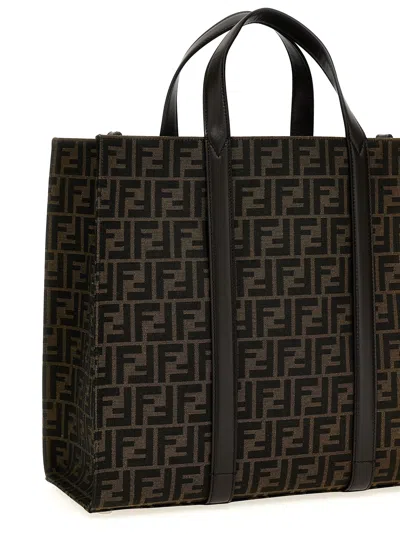 Fendi Ff Tote Bag Brown In Orange