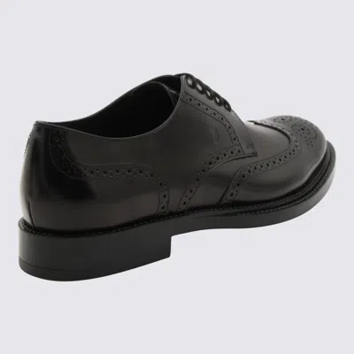 Tod's Flat Shoes Blacks And Greys In Black