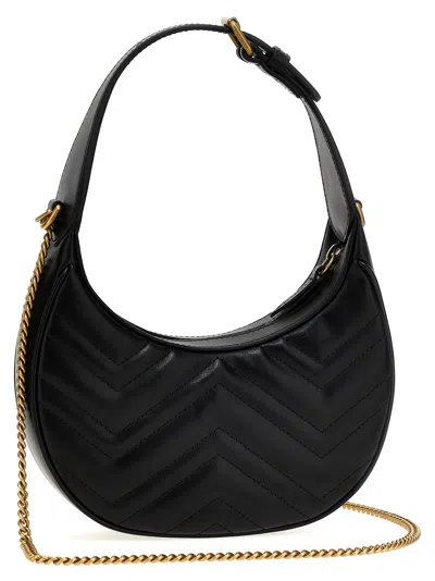 Gucci Gg Marmont 2.0 Shoulder Bags Black In Black