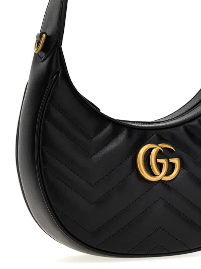 Gucci Gg Marmont 2.0 Shoulder Bags Black In Black
