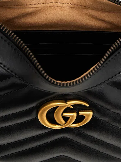 Gucci Gg Marmont 2.0 Shoulder Bags Black In Black
