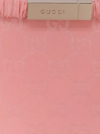 Gucci Women Gg Silk Shirt In Pink