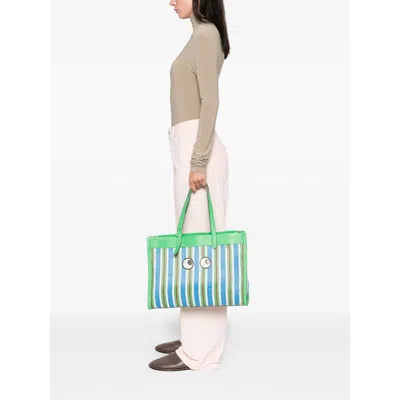 Anya Hindmarch Green  Blue Tote Bags