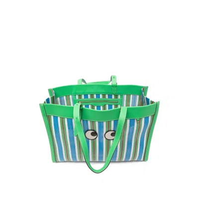 Anya Hindmarch Green  Blue Tote Bags
