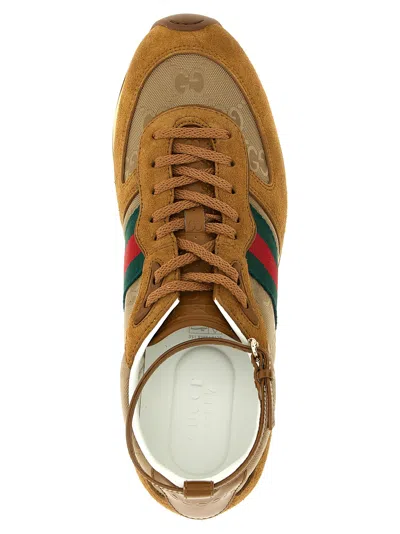 Gucci Re-motion Sneakers Brown In Multi