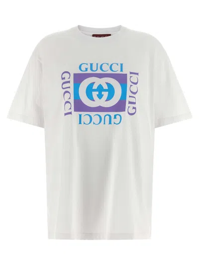 Gucci Women Cotton T-shirt With Print In White