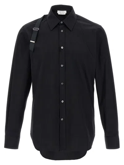 Alexander Mcqueen Harness Shirt And Blouse Black In Black