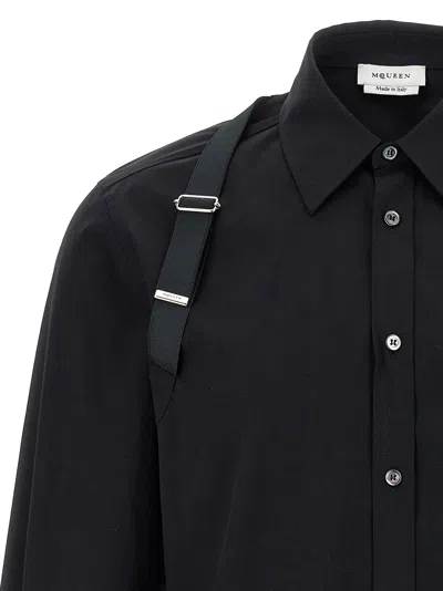 Alexander Mcqueen Harness Shirt And Blouse Black In Black
