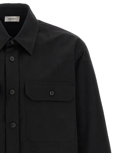 Alexander Mcqueen Harness Utility Shirt And Blouse Black In Multi
