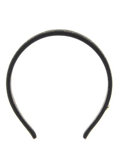 Gucci Headband Gg Hair Accessories Black In Black