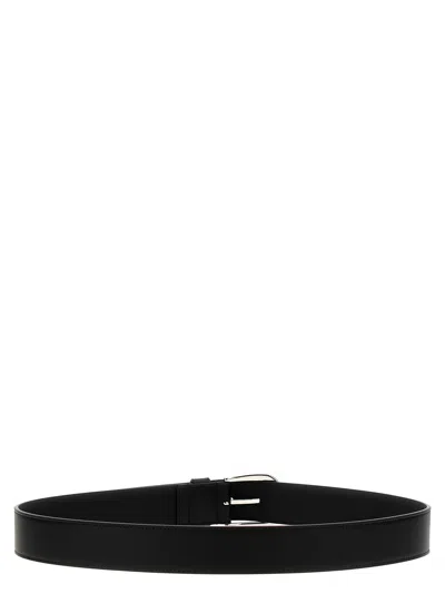 Gucci Incrocio Gg Belt In Black