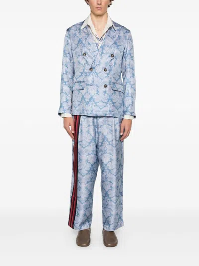 Pierre-louis Mascia Jackets Blue And Green In Multi