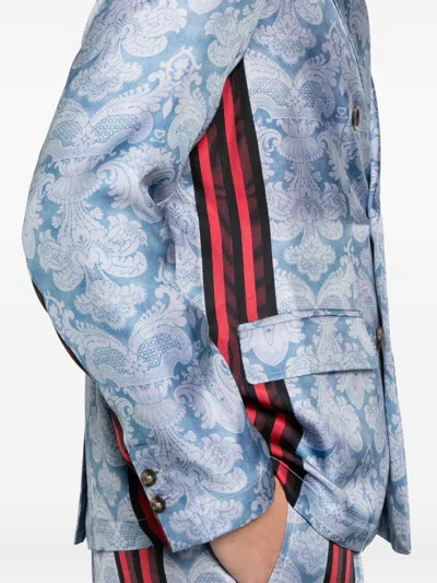 Pierre-louis Mascia Jackets Blue And Green In Multi