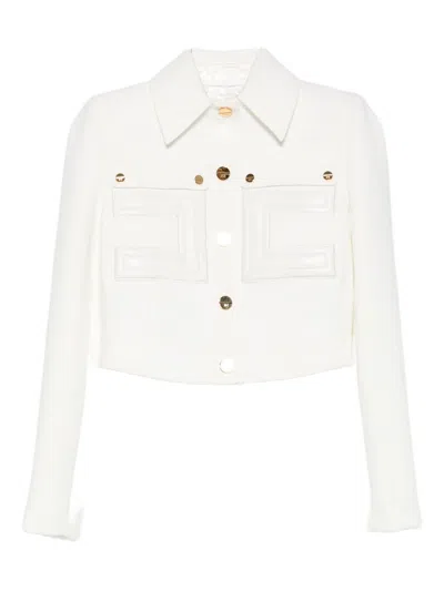 Elisabetta Franchi Jackets Light And Natural In Multi