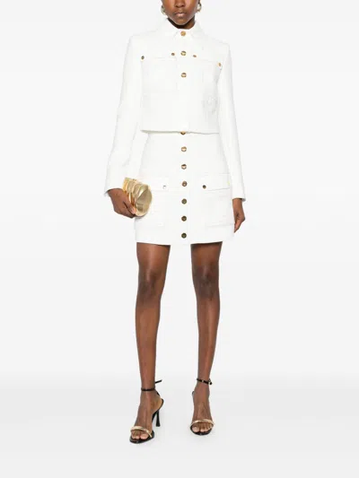 Elisabetta Franchi Jackets Light And Natural In Multi