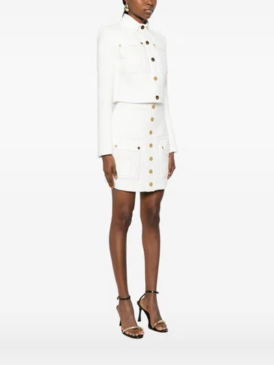 Elisabetta Franchi Jackets Light And Natural In Multi