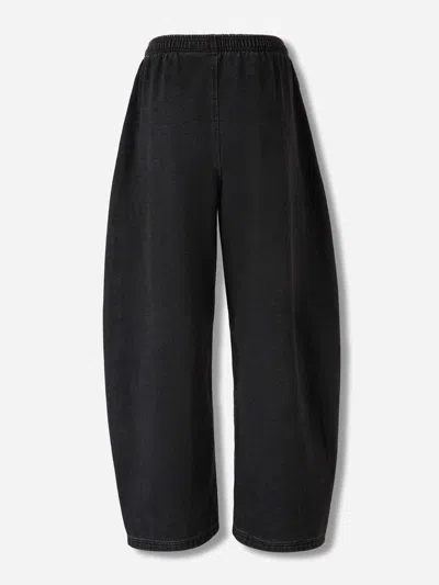 Alexander Wang Wide Sporty Jeans In Black