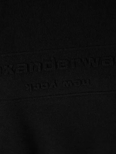 Alexander Wang Round Neck Sweater In Black