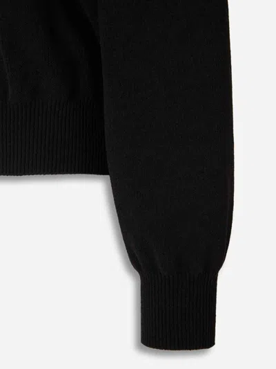 Alexander Wang Round Neck Sweater In Black