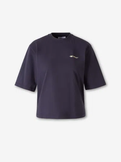 Off-white Graphic Logo T-shirt In Blue