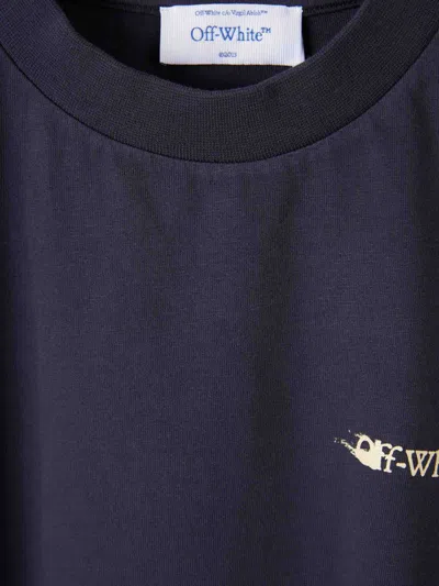 Off-white Graphic Logo T-shirt In Blue