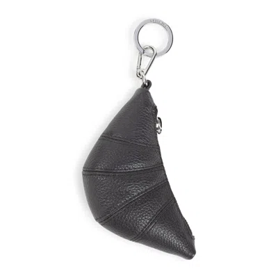 Lemaire Mini Croissant Keychain Textured Surface